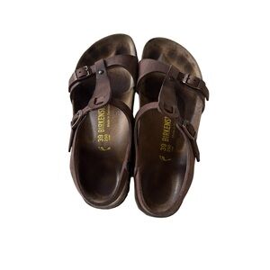 BIRKENSTOCK Dark Brown Sandals | 8.5
